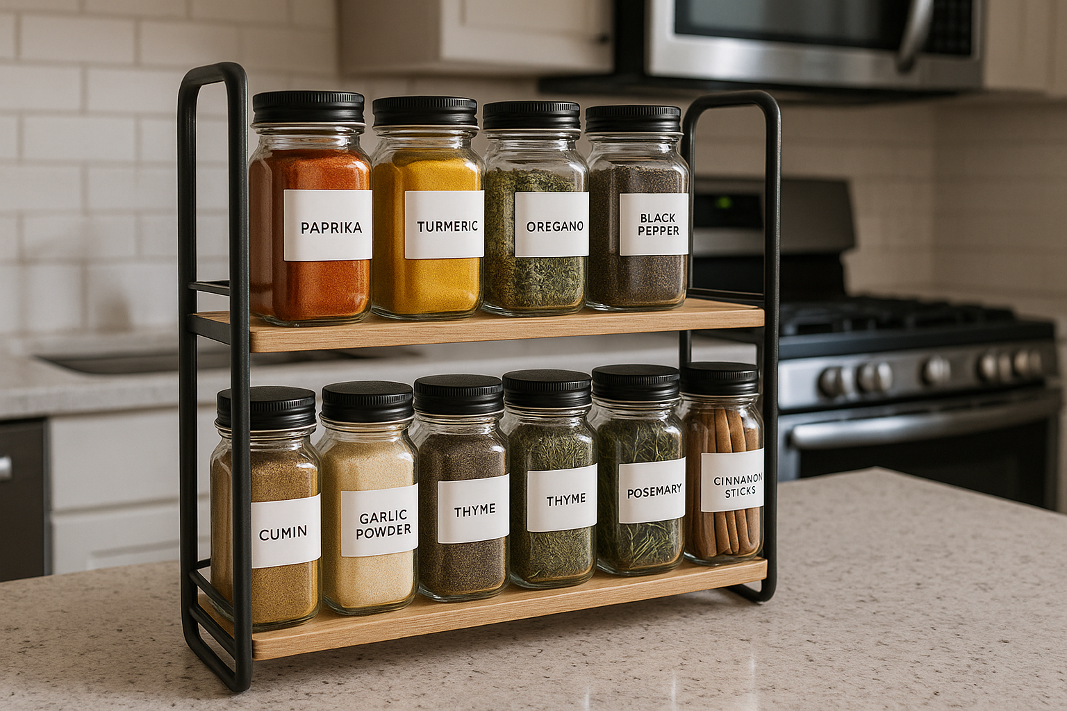 Spice Up Your Life with a Modern Spice Rack That Blends Beauty and Functionality