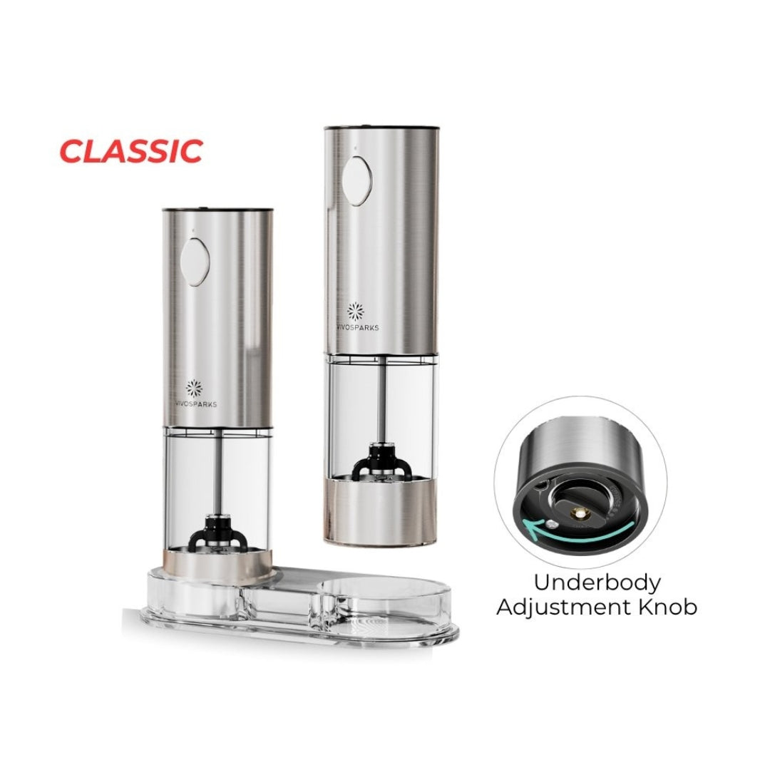 Electric Salt and Pepper Grinder Set | Vivosparks