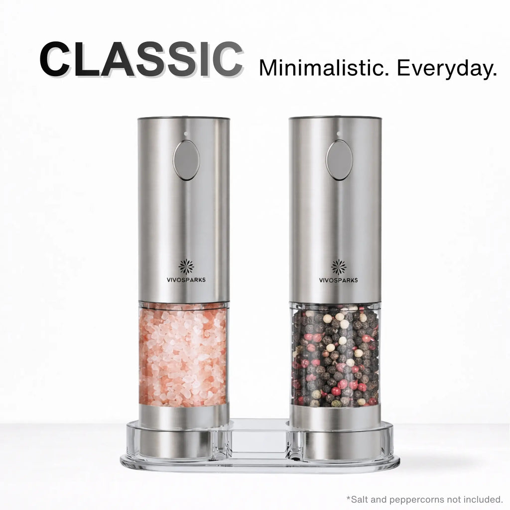 Electric Salt and Pepper Grinder Set | Vivosparks