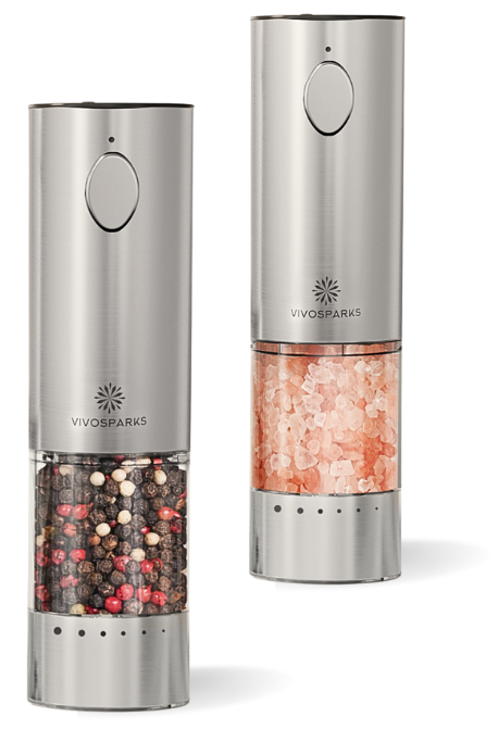 Pepper and Grinder bottles with Shadows Pepper and Grinder bottles with Shadows