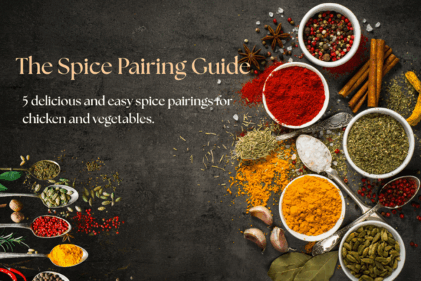 Spice pairing for chicken and vegetables using Vivosparks grinder